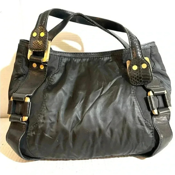 Jimmy Choo black nylon handle bag - Picture 2 of 11